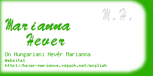marianna hever business card